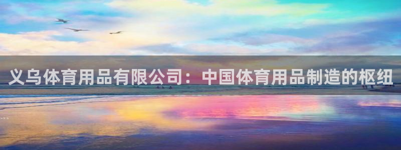 欧陆娱乐怎么注册帐号登录：义乌体育用品有限公司：中国