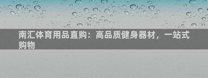 欧陆娱乐平台咋样啊安全吗：南汇体育用品直购：高品质健