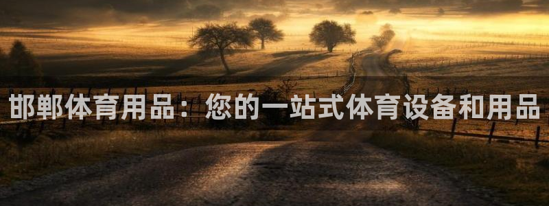 欧陆娱乐打什么方案：邯郸体育用品：您的一站式体育设备