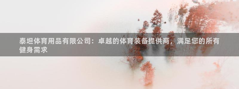 欧陆娱乐注册代理多少钱一个月：泰坦体育用品有限公司：
