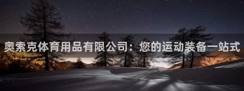 欧陆娱乐平台咋样：奥索克体育用品有限公司：您的运动装