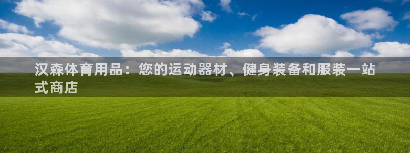 欧陆娱乐平台登录不上去了：汉森体育用品：您的运动器材