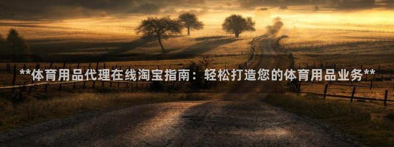 欧陆娱乐总代理：**体育用品代理在线淘宝指南：轻松打