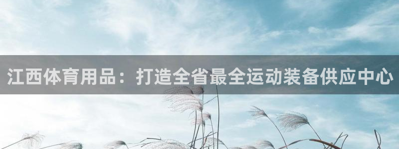 欧陆娱乐有限公司招聘：江西体育用品：打造全省最全运动