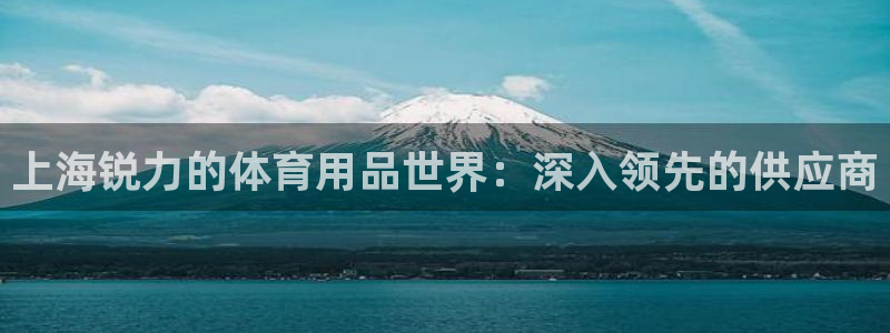 欧陆娱乐能提现嘛现在：上海锐力的体育用品世界：深入领