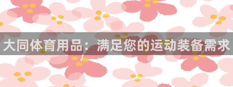 欧陆娱乐登录平台有哪些：大同体育用品：满足您的运动装