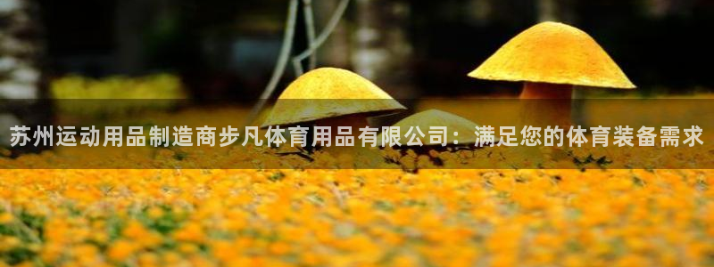 欧陆娱乐怎么注册帐号登录：苏州运动用品制造商步凡体育