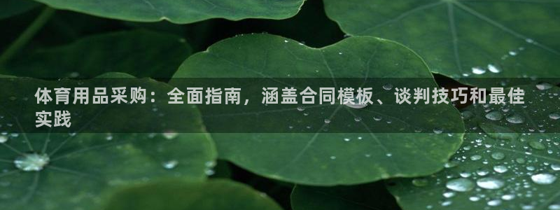 欧陆娱乐不让提现：体育用品采购：全面指南，涵盖合同模