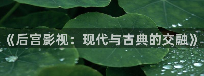色河马视频：《后宫影视：现代与古典的交融》